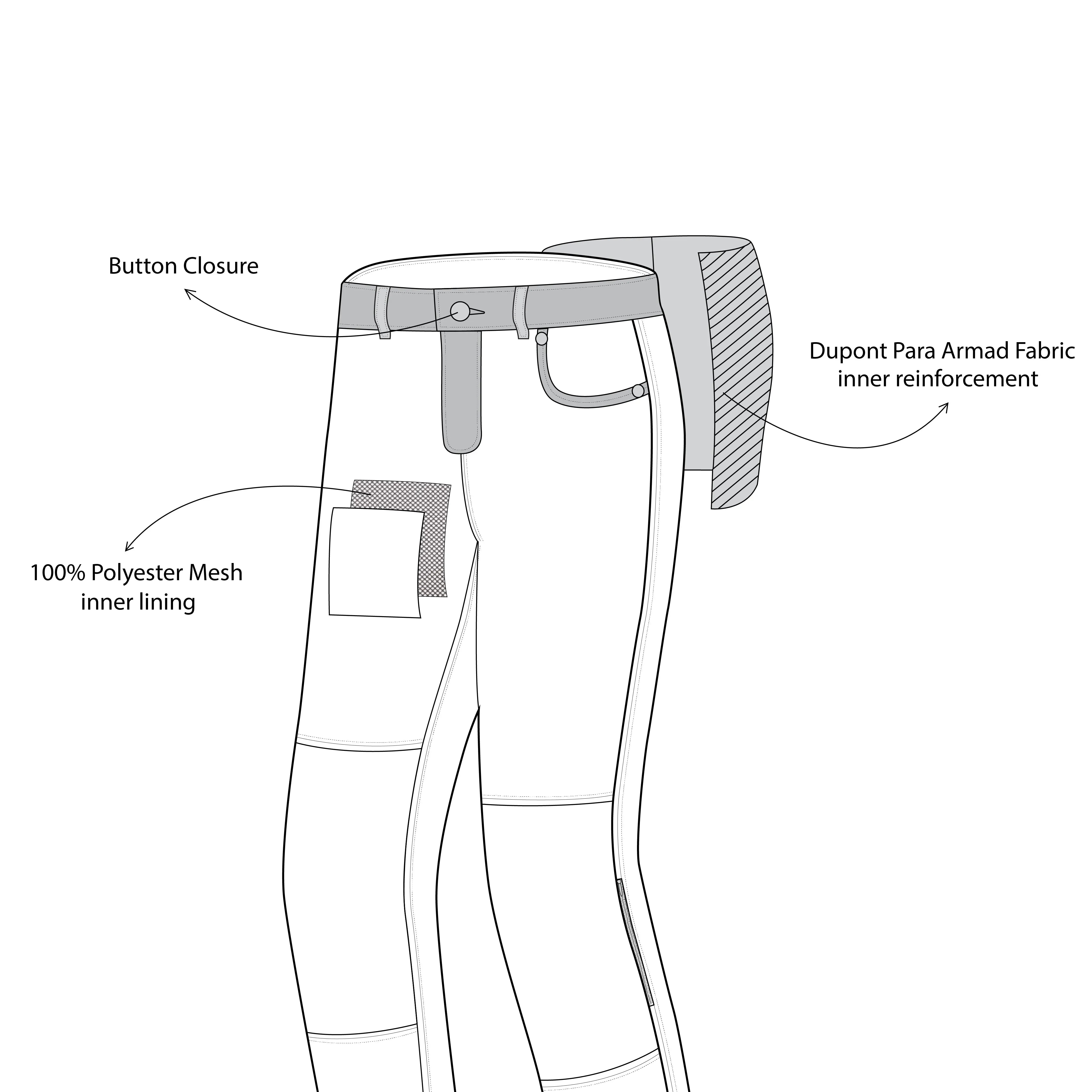 Bela Kevin (MXD-403) Jeans Moto per Uomo - Blu description 3