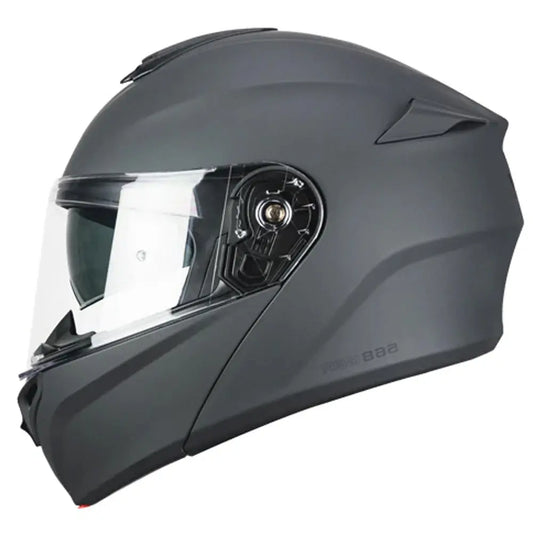 CGM 568A BER MONO Moto Modulare Caschi Abatible Grafito Mate