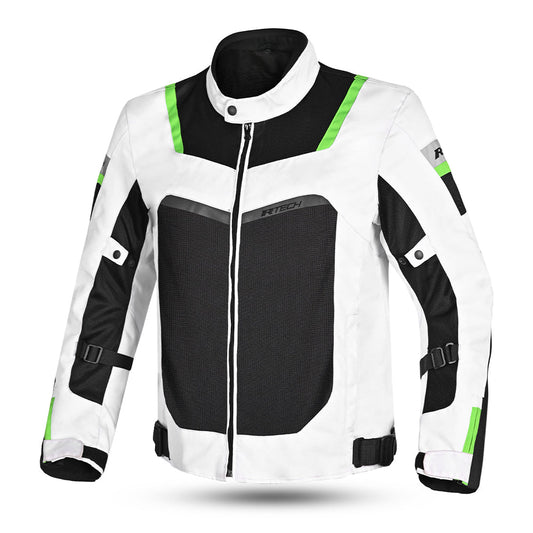 R-TECH SPIRAL MESH GIACCA MOTO IN TESSUTO UOMO NERO/BIANCO/VERDE – Yamoto.it