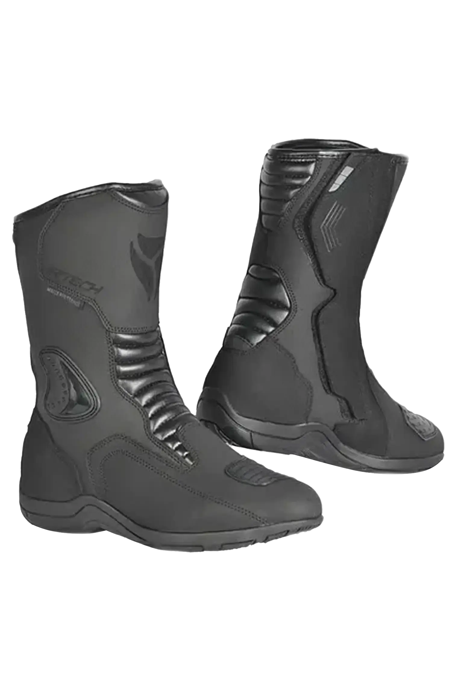 R-Tech Trojan Lunar Nero Stivale Da Turismo Per Moto Yamoto