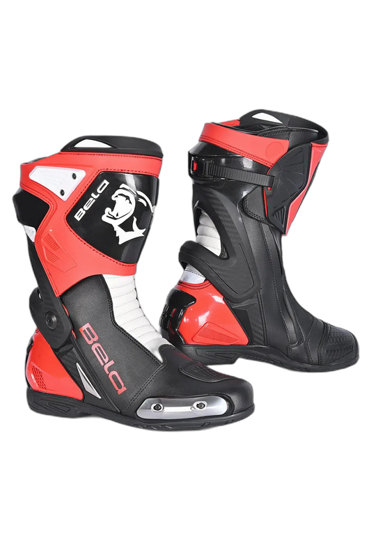 Bela Stivali da moto Corsa Turbo Track Nero Rosso