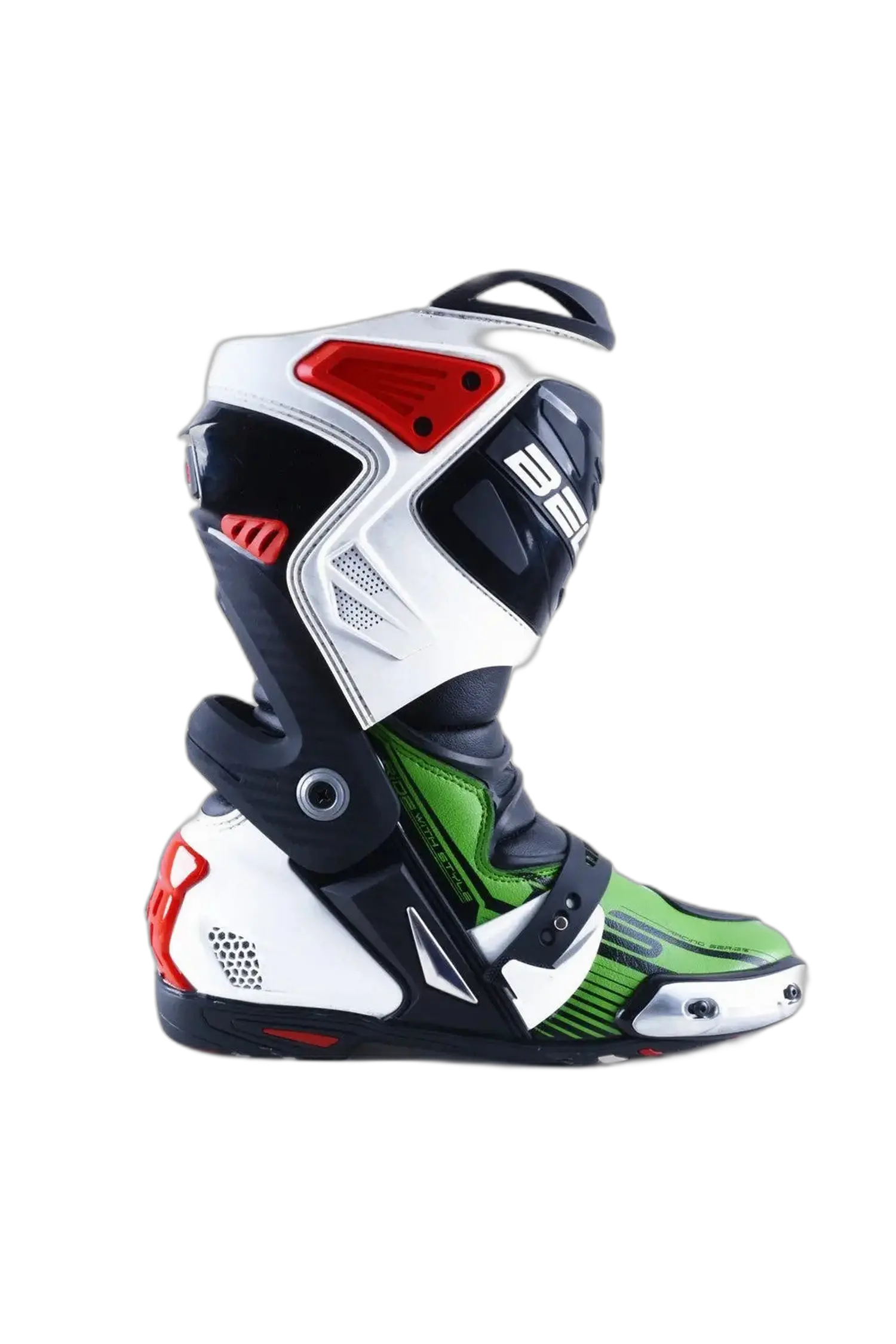 Bela Race Pro Verde Stivali da Motociclista