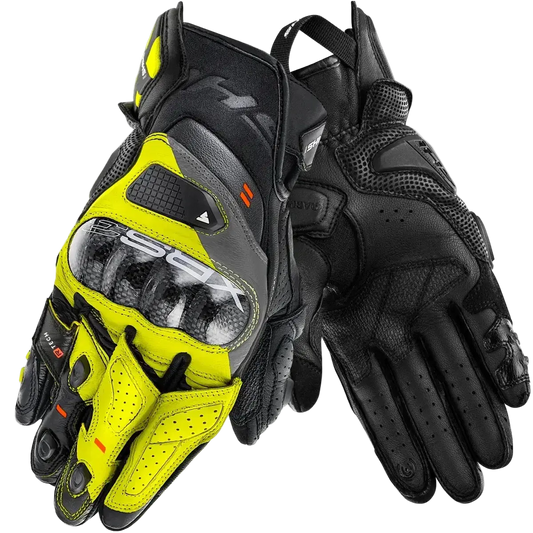 SHIMA XRS-3 GUANTI CORTI DA CORSA UOMO NERO GIALLO FLUO