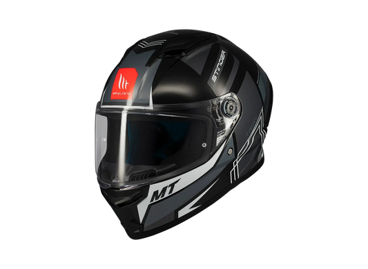 MT Stinger 2 Tron B12 Lucido Moto Integrale sportivo Caschi