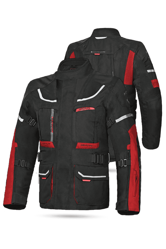 Bela Transformer Giacca Touring 3 in 1 Nero / Rosso