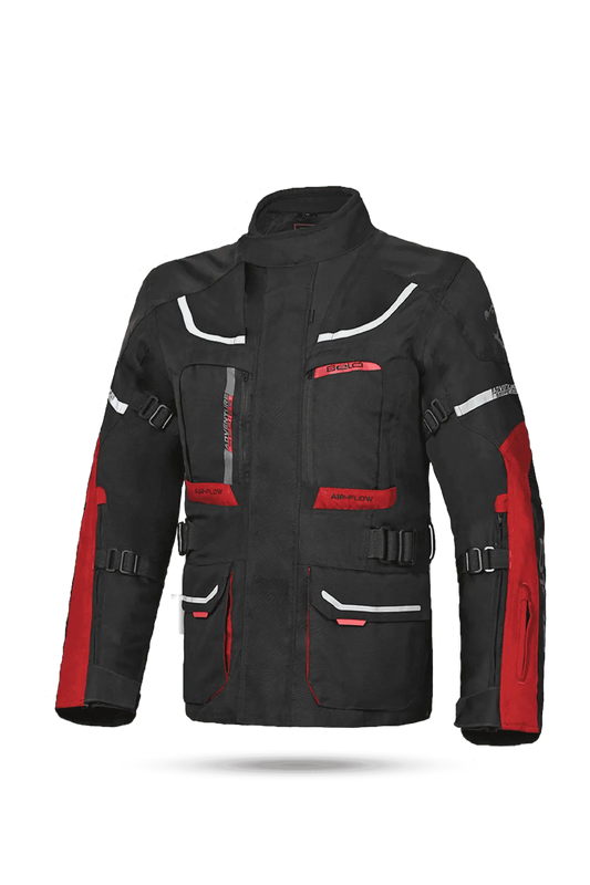 Bela Transformer Giacca Touring 3 in 1 Nero / Rosso