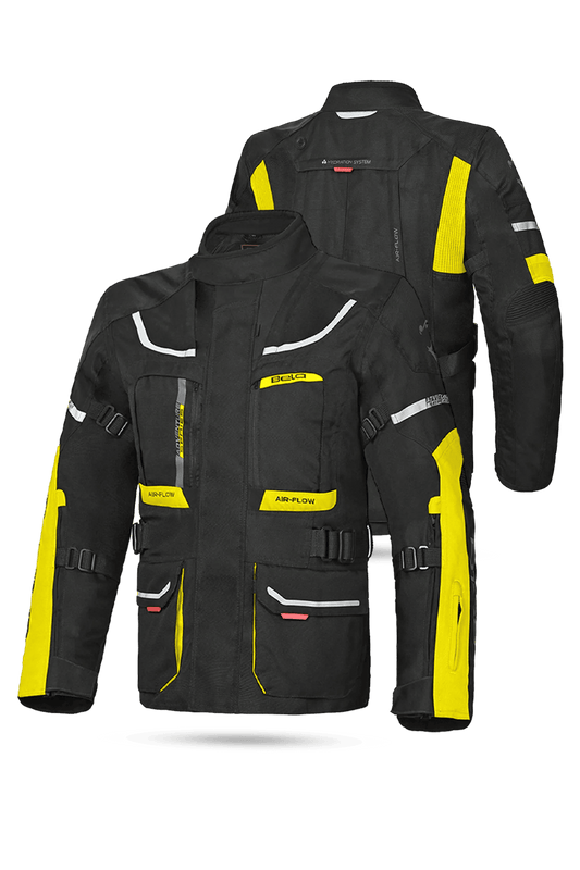 Bela Transformer Giacca Touring 3 in 1 Nero / Giallo Fluor
