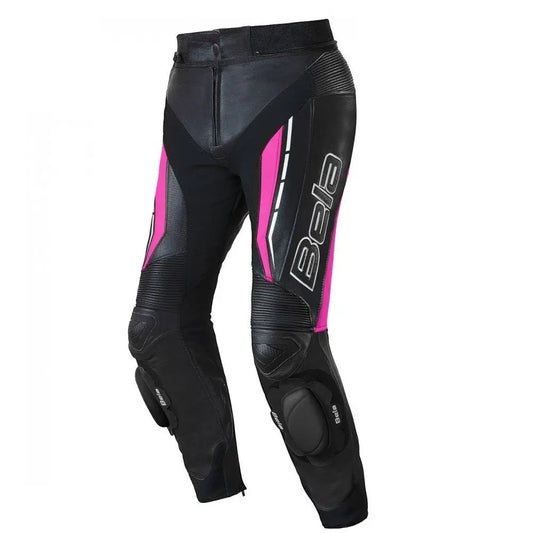Bela Rocket Nero Pink donna Pantalone (Pelle Di Canguro Mix) front