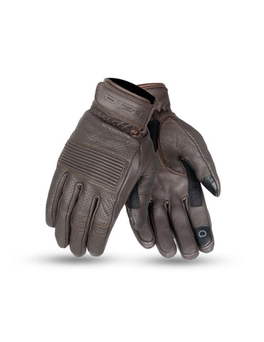 BELA Streeter guanti estivi in pelle da uomo - Marrone