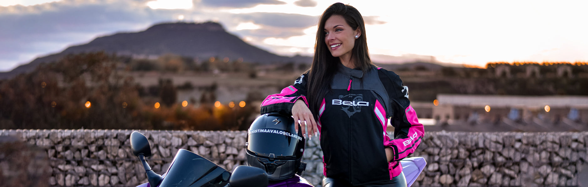 Collection of motorcycle gear for women