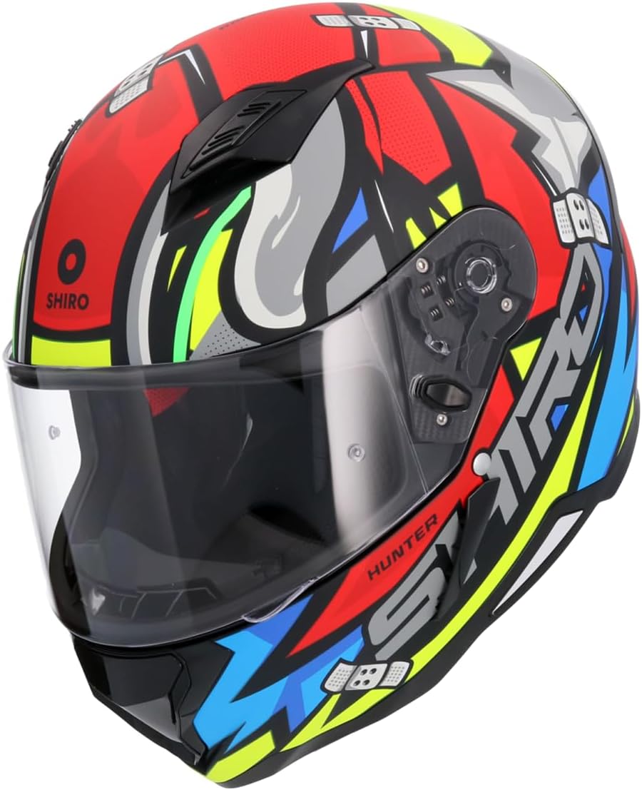 SHIRO CASCO HUNTER RACCOON AZUL MATE 