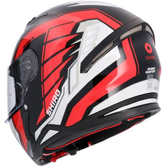 SHIRO CASCO  HUNTER SH-890 EDGE NEGRO_ROJO 