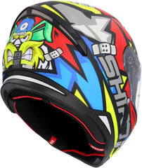 SHIRO CASCO HUNTER RACCOON AZUL MATE 