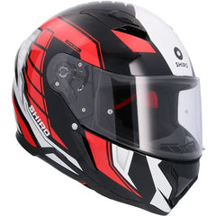 SHIRO CASCO  HUNTER SH-890 EDGE NEGRO_ROJO 