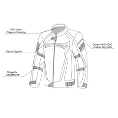 BELA HIGHLAND GIACCA MOTO UOMO NERA ICE GRIGIA 