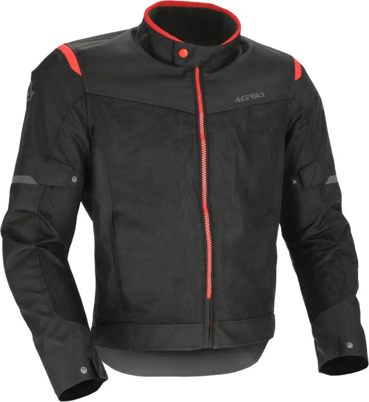 GIACCA ACERBIS RAMSEY VENTED 2.0 CE UOMO NERO ROSSO 