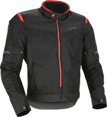 GIACCA ACERBIS RAMSEY VENTED 2.0 CE UOMO NERO ROSSO 