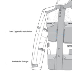 BELA CROSSROAD EXTREME WP GIACCA MOTO UOMO GHIACCIO BLU NERO 