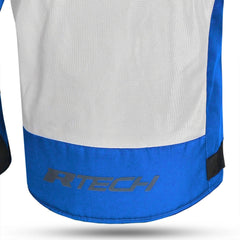 R-Tech Spiral Mesh Giacca moto estiva tessuto Blu ghiaccio Rossa 
