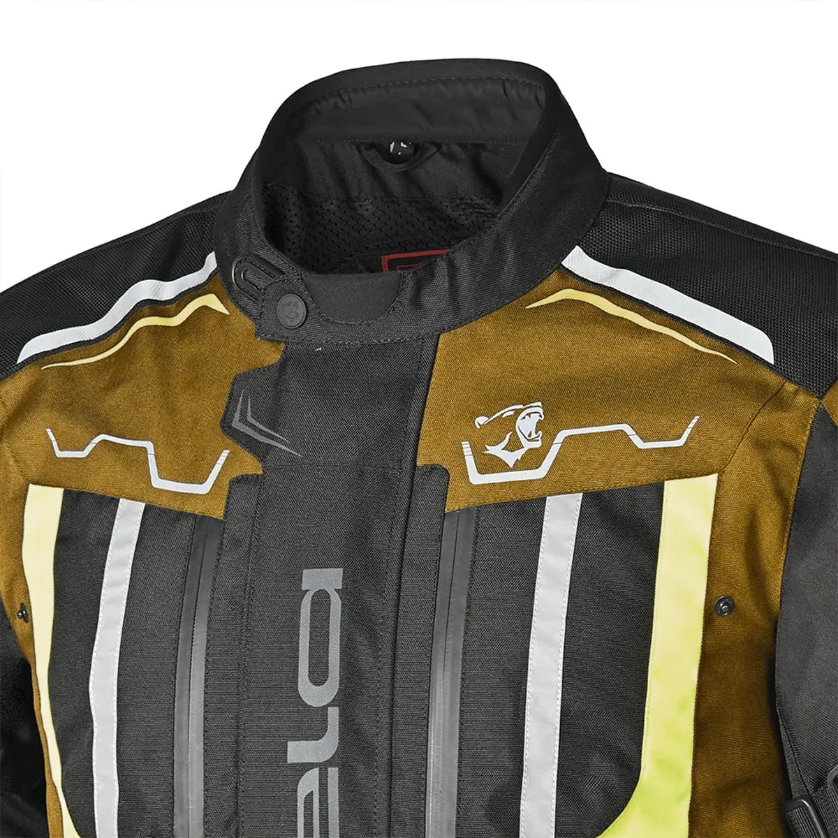 Bela Watson Giacca Touring Nera/Marrone/Giallo/Bianco 