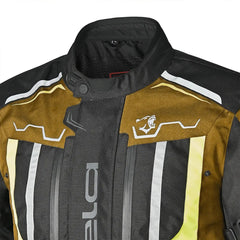 Bela Watson Giacca Touring Nera/Marrone/Giallo/Bianco 