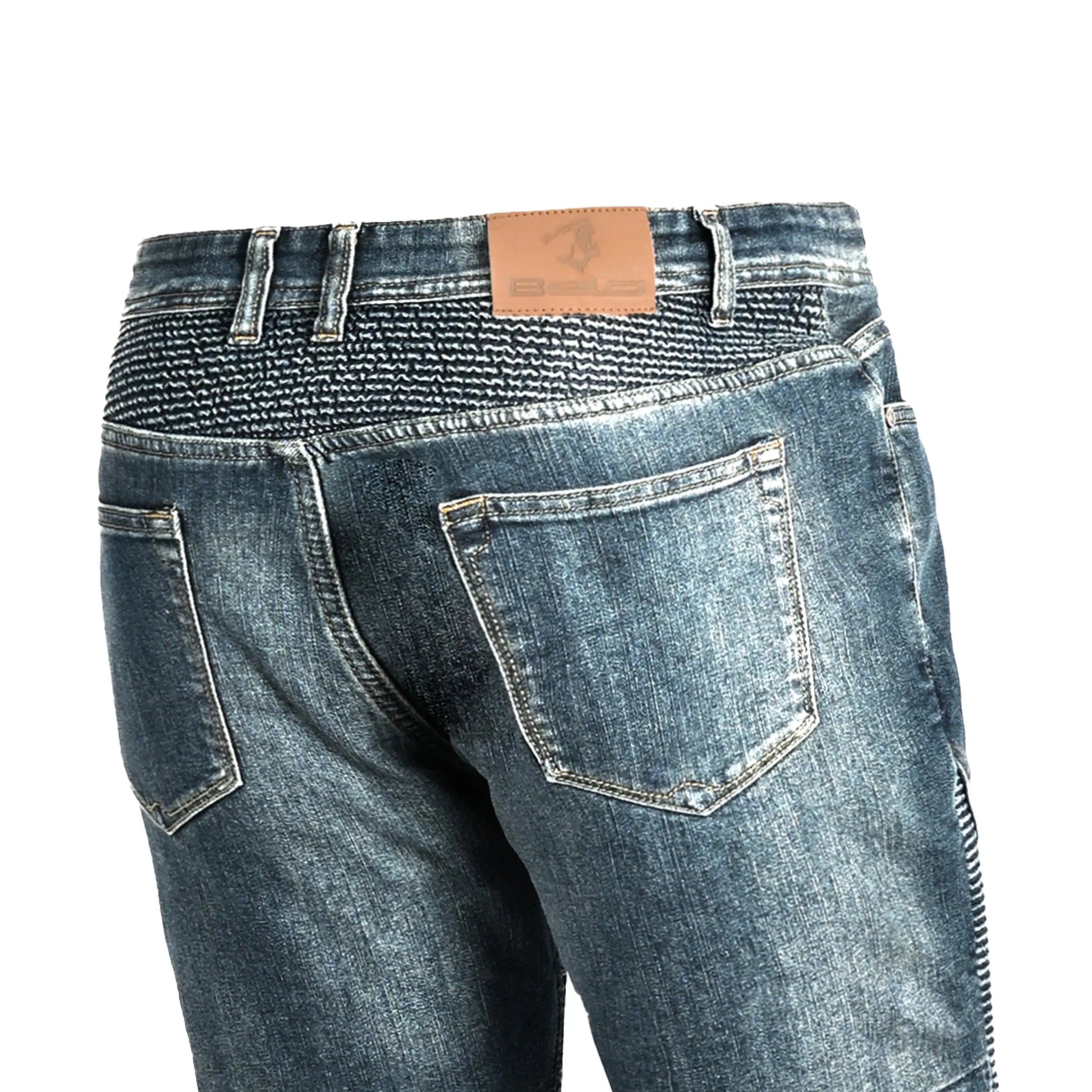 BELA - Pantalón Denim Jeans Urban Lady Azul Khaki Tint 