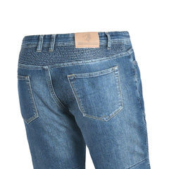 BELA - Pantalón Denim Jeans Urban Lady 32L Azul Con Spray 
