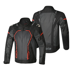 BELA ARTREX GIACCA MOTO UOMO TESSILE NERO/GRIGIO/ROSSO 