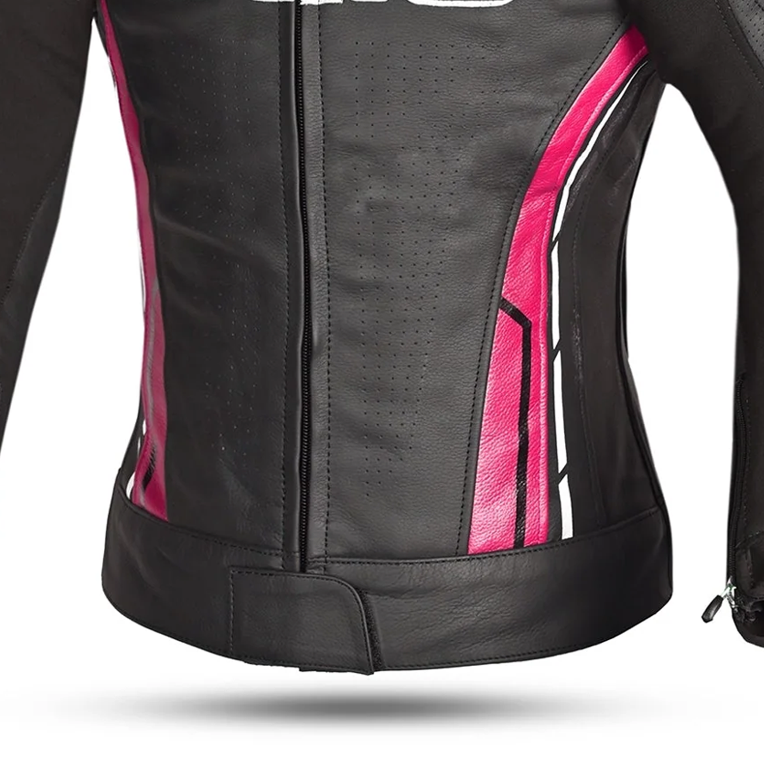 BELA ROCKET GIACCA DONNA NERA (MIX PELLE CANGURO) ROSA 
