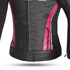 BELA ROCKET GIACCA DONNA NERA (MIX PELLE CANGURO) ROSA 