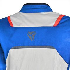 R-Tech Spiral Mesh Giacca moto estiva tessuto Blu ghiaccio Rossa 