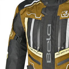 Bela Watson Giacca Touring Nera/Marrone/Giallo/Bianco 