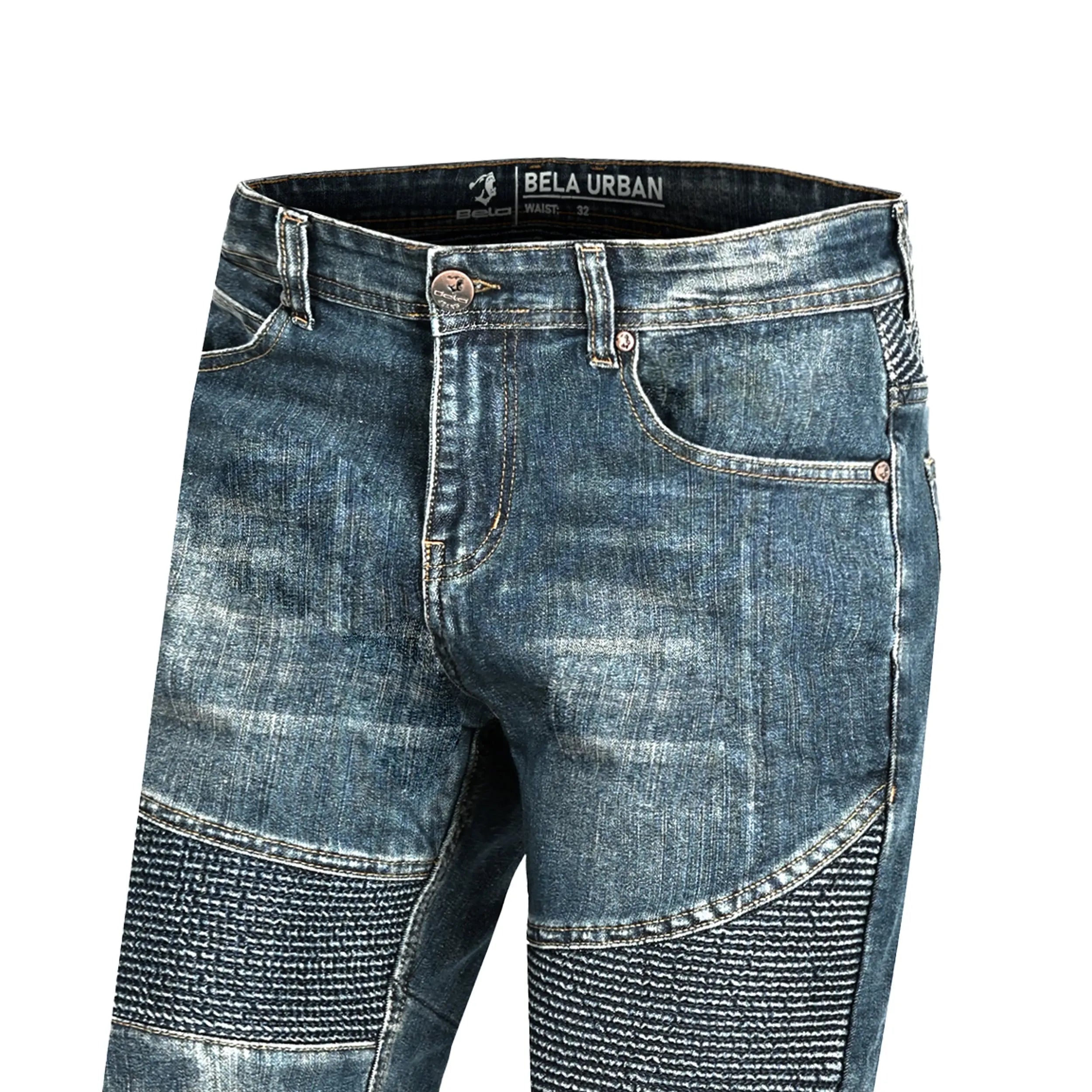 BELA - Pantalón Denim Jeans Urban Lady Azul Khaki Tint 