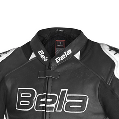 BELA ROCKET UOME GIACCA (PELLE CANGURO MIX) NERO BIANCO 