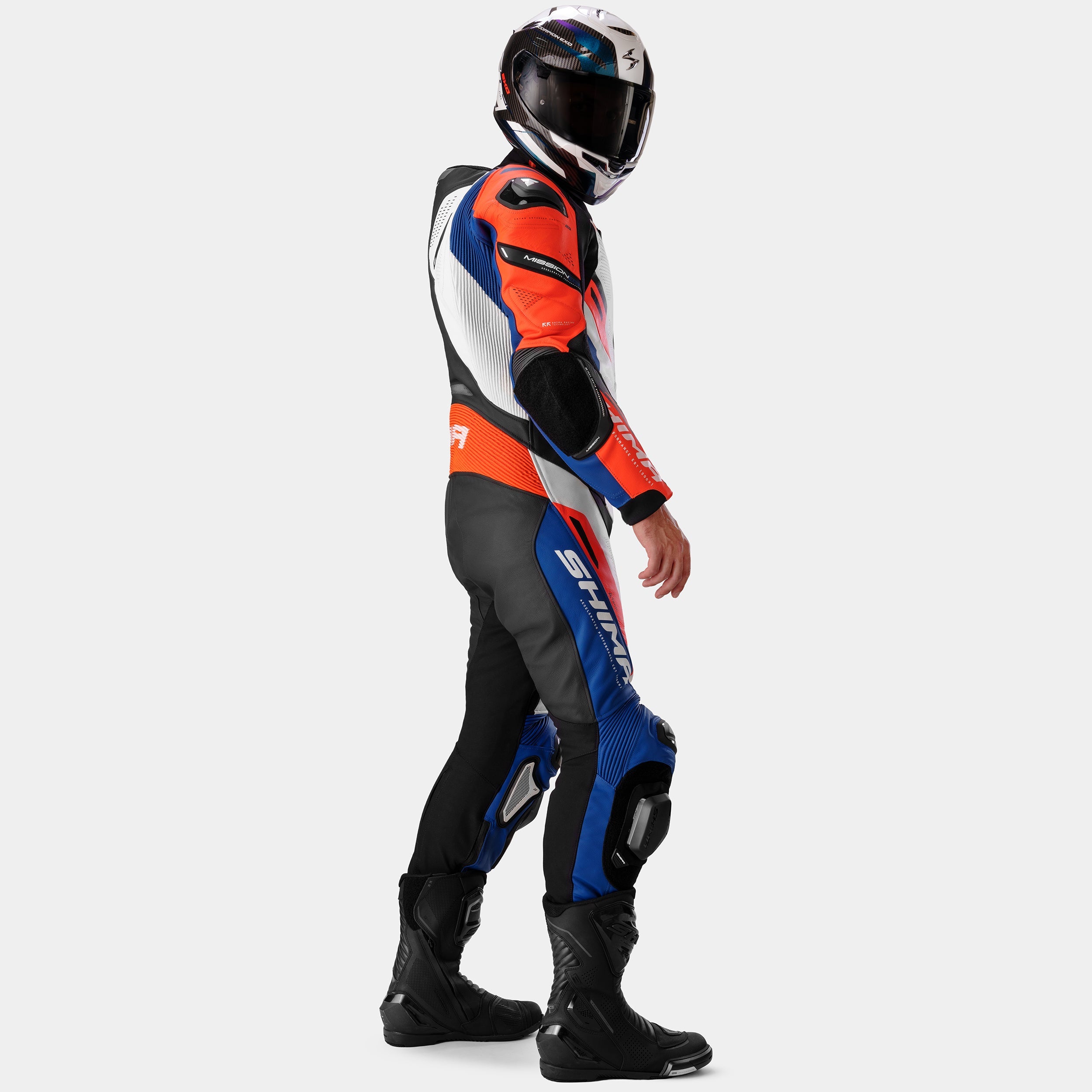 SHIMA MISSION RS MONO DE HOMBRE 1PC AZUL BLANCO ROJO 