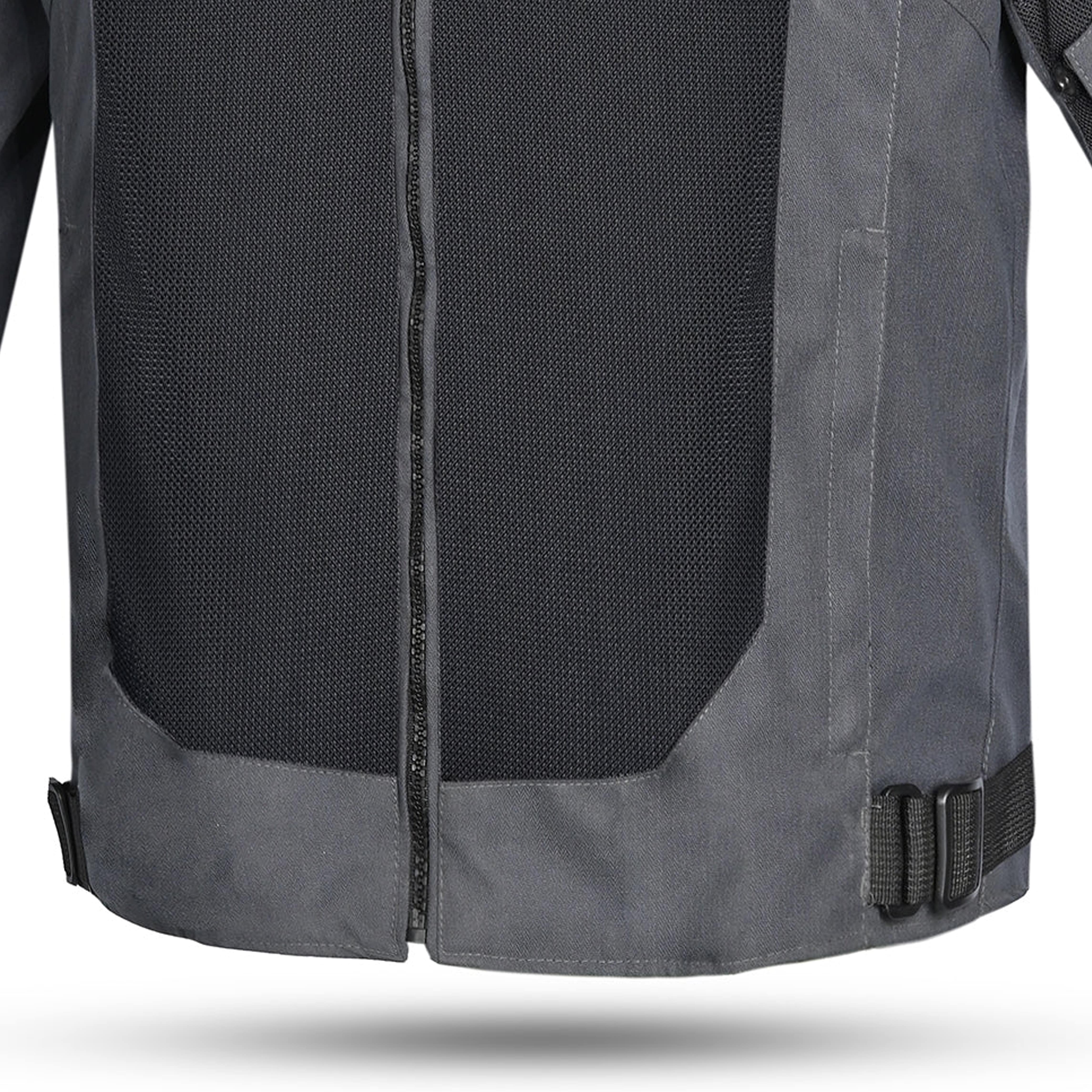 R-TECH SPIRAL MESH CHAQUETA DE MOTO DE HOMBRE TEXTIL  GRIS NEGRO AMARILLO FLOUR 