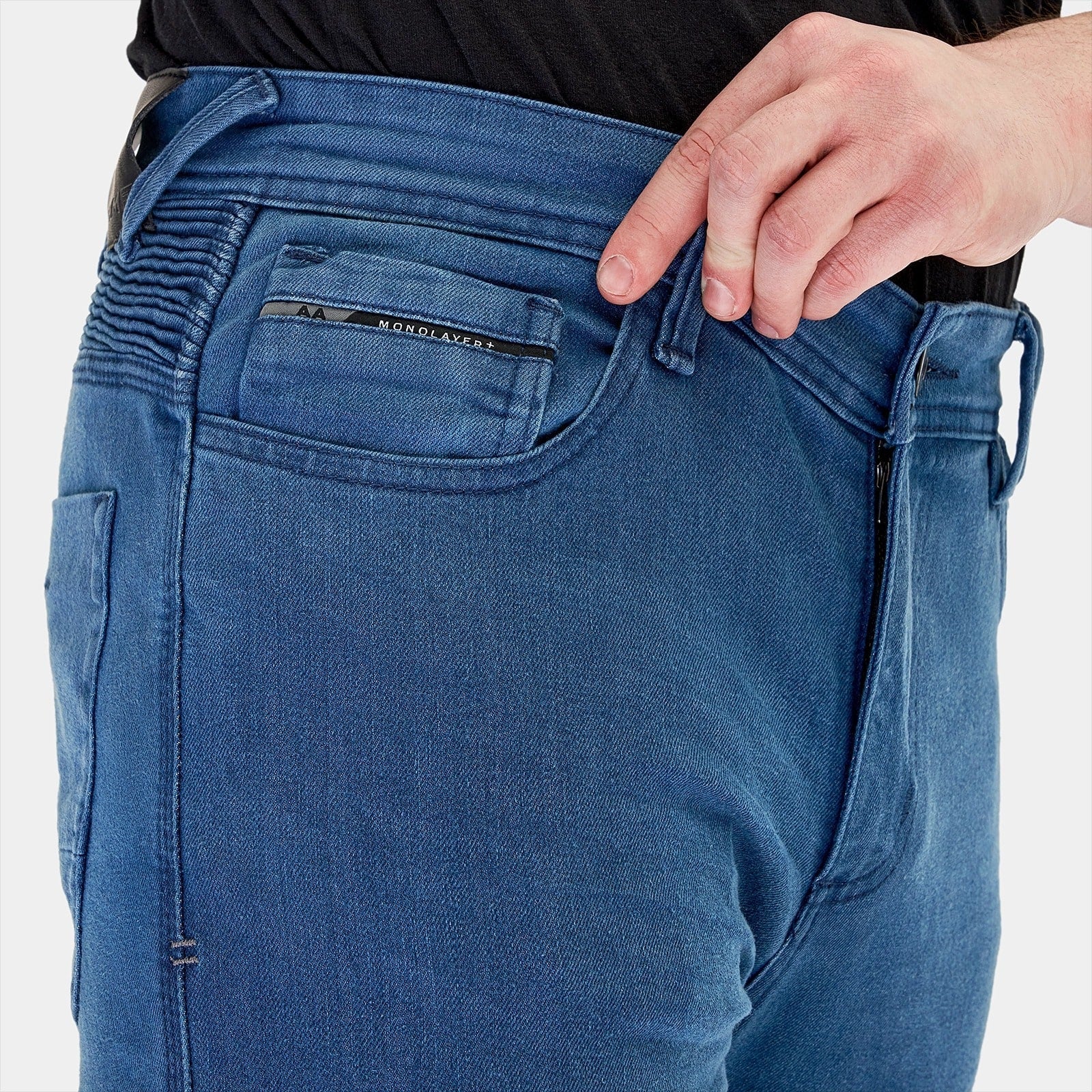 SHIMA ZENITH VAQUEROS DE MOTO HOMBRE AZUL 