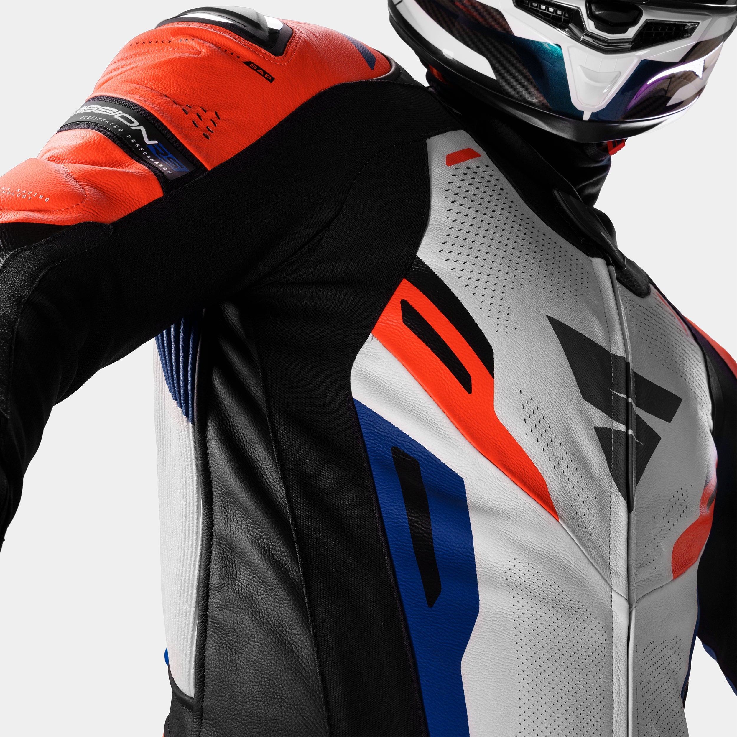 SHIMA MISSION RS MONO DE HOMBRE 1PC AZUL BLANCO ROJO 