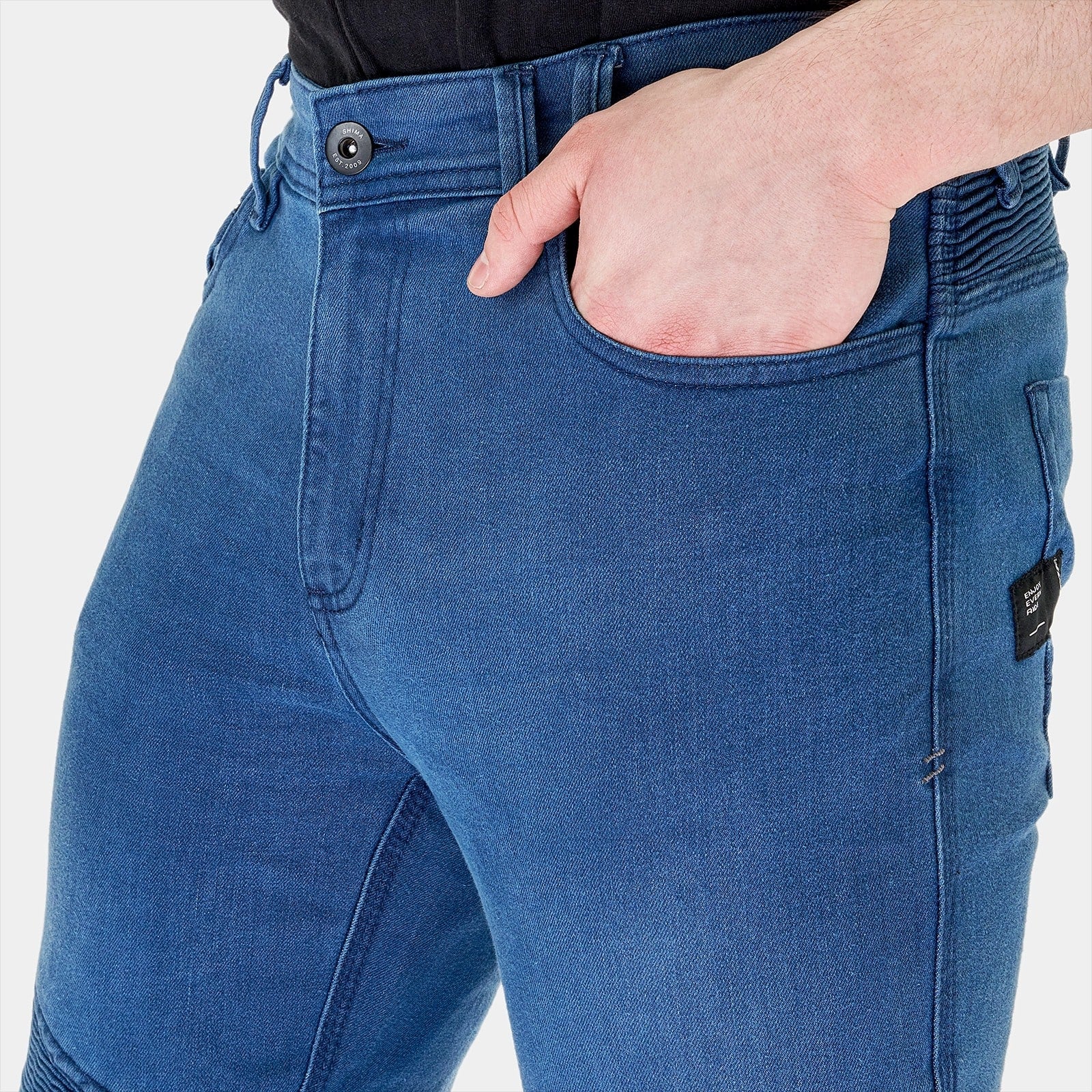 SHIMA ZENITH VAQUEROS DE MOTO HOMBRE AZUL 