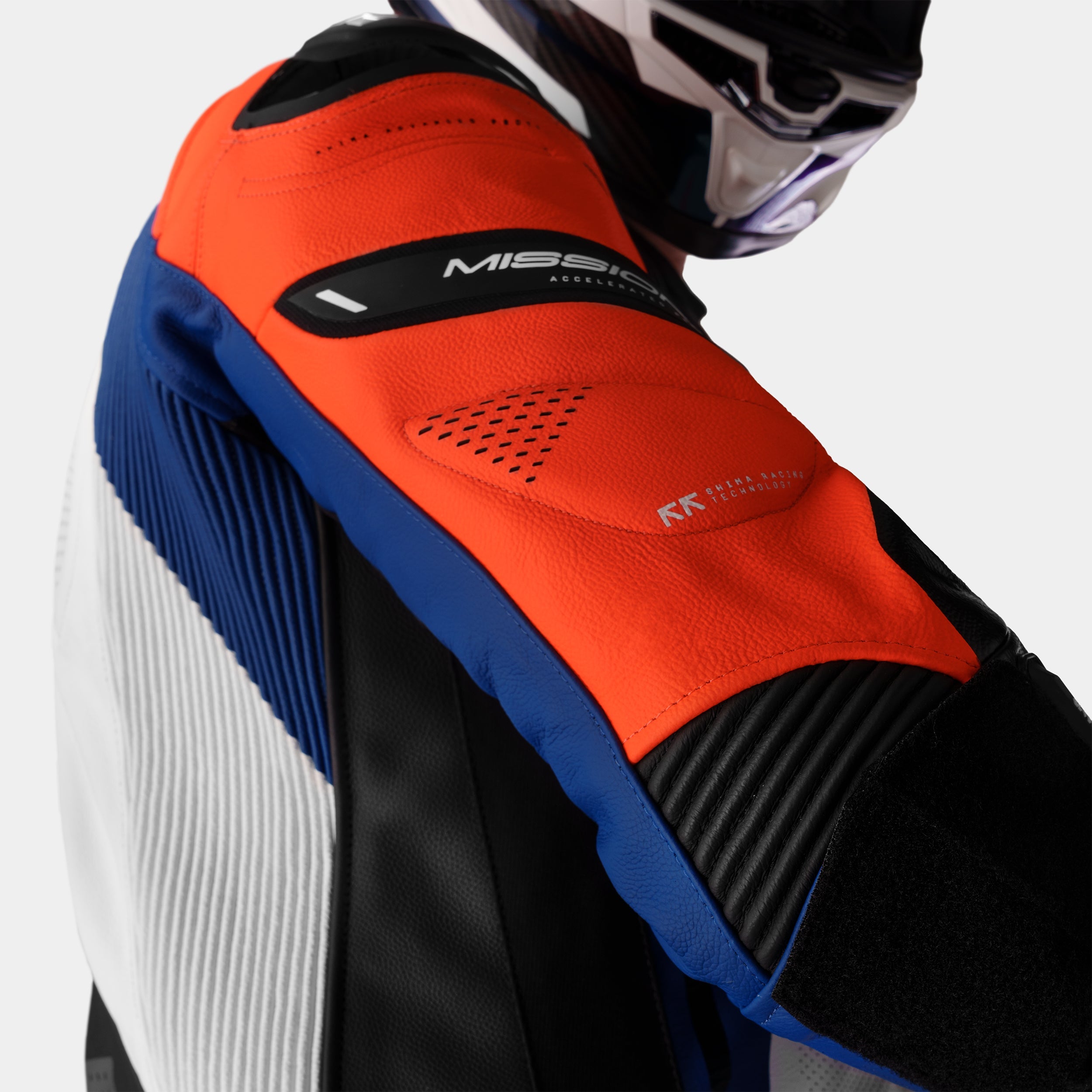 SHIMA MISSION RS MONO DE HOMBRE 1PC AZUL BLANCO ROJO 