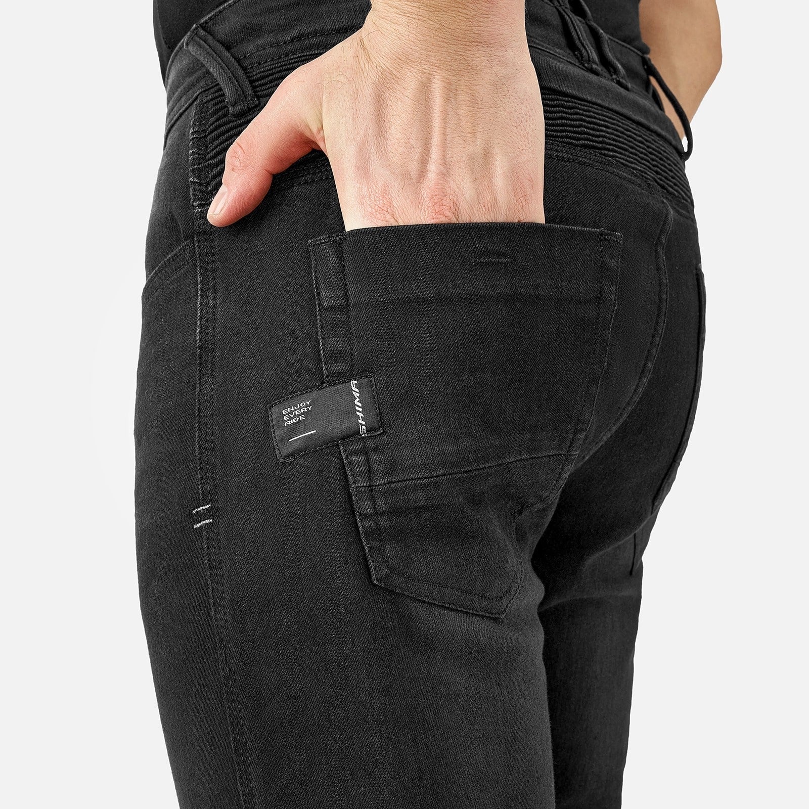 SHIMA ZENITH VAQUEROS DE MOTO HOMBRE NEGRO 