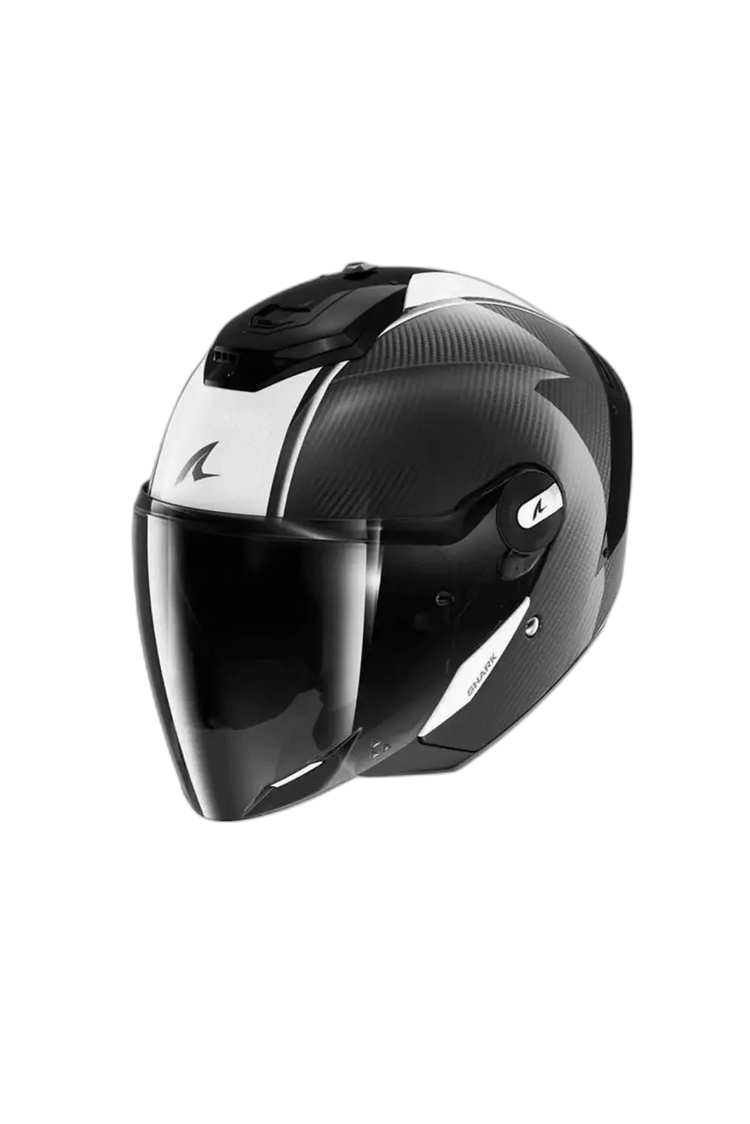 SHARK RS Jet Carbonio Moto Caschi Bianco Nero 