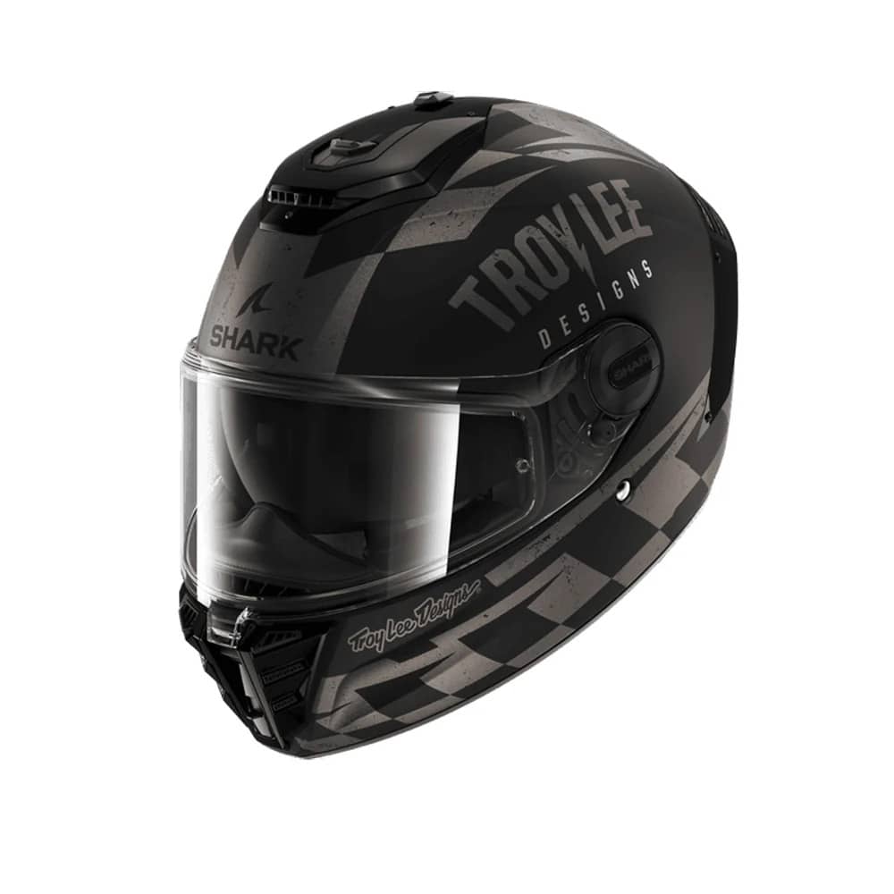 SHARK SPARTAN RS RACESHOP Integrali Caschi Nero Opaco Antracite Argento