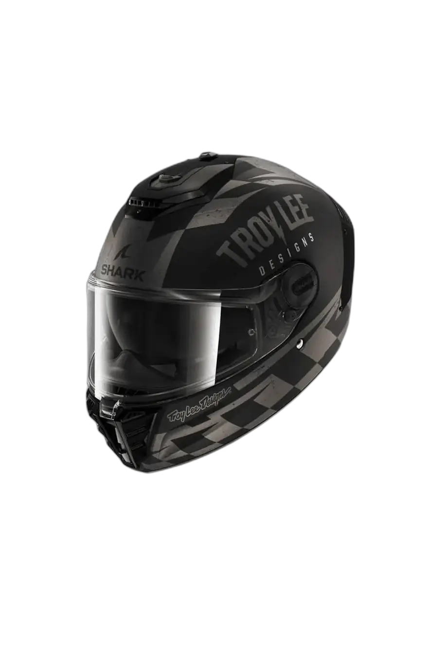 SHARK SPARTAN RS RACESHOP Integrali Caschi Nero Opaco Antracite Argento 