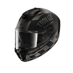 SHARK SPARTAN RS RACESHOP Integrali Caschi Nero Opaco Antracite Argento