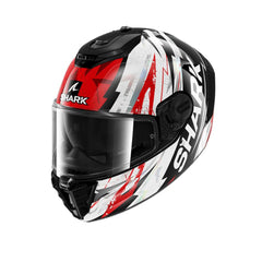 SHARK SPARTAN RS HIBOLT Moto Integrale Caschi Nero Rosso Cromo