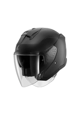 SHARK SKWAL BLANK SHADOW Moto Jet Caschi Nero Opaco 
