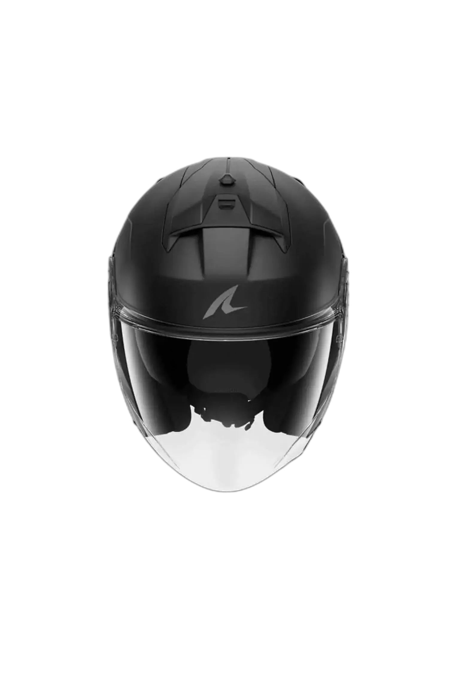 SHARK SKWAL BLANK SHADOW Moto Jet Caschi Nero Opaco 