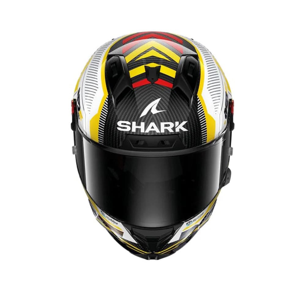 SHARK AERON-GP REPLICA RAUL FERNANDEZ SIGNATURE CARBONIO BIANCO GIALLO 