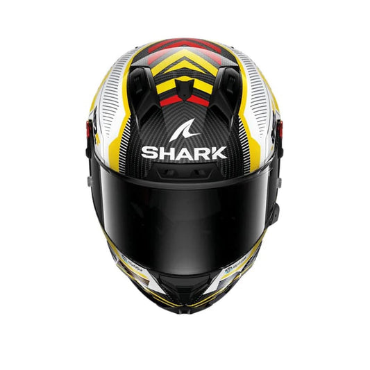 SHARK AERON-GP REPLICA RAUL FERNANDEZ SIGNATURE CARBONIO BIANCO GIALLO 